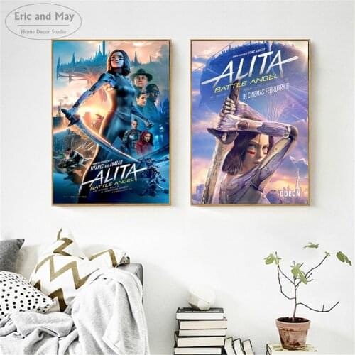 Alita Battle Angel Movie Posters And Prints Wall Pictures For Living Room Canvas Painting Art Decorative Home Decor Cuadros