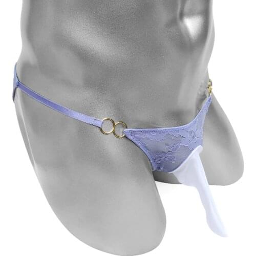 See Through Floral Lace Mens Briefs Lingerie Underwear Sissy Penis Sheath Panties High Cutting Bikini Low Rise Erotic Costume