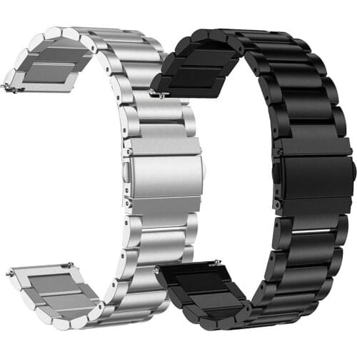 Watch Strap For Samsung Gear S3 S2 Frontier Classic Watch strap Stainless Steel 46mm Huawei GT2 Honor Magic 18 20 22 24mm band