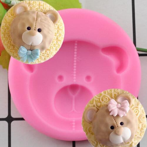 Bear Shape Silicone Mold Fondant Molds Cake Decorating Tools Sugar Craft Kitchen Baking Moulds Chocolate Gumpaste Mould