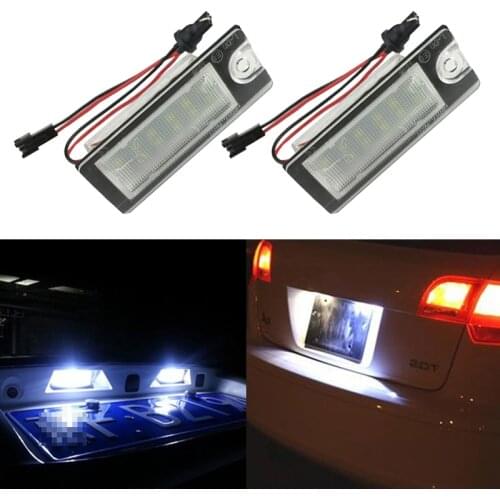 2pcs led License Plate Light Canbus Number Lamp For Volvo S60 2001-2006 S80 1999-2003 V70 XC70 2001-2007 XC90 2003-2006 no error