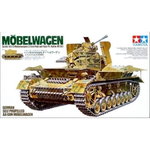 Tamiya 35237 1/35 Model Kit German Self Propelled AA Gun Panzer IV Mobelwagen