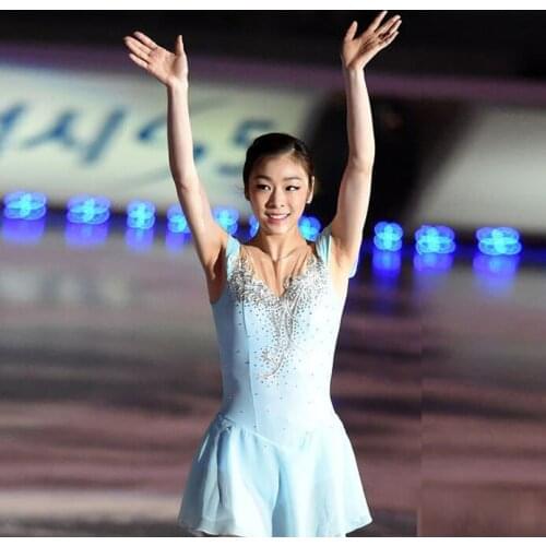 Hyun dance dragonflies, special professional custom game costume art gymnastics Skating Skirt Suit HY700
