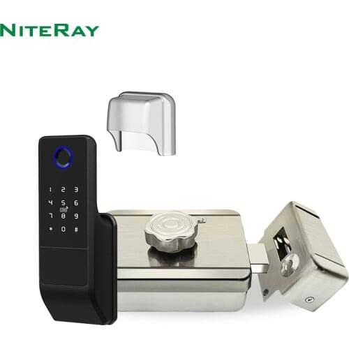 Waterproof IP65 Outdoor Smart Fingerprint Door Lock with IC Card Support Tuya App