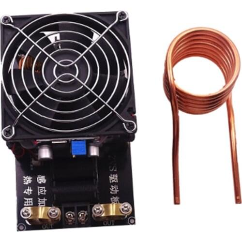 Launched high temperature DC12-36V 20A 1000W ZVS induction heater with copper tube to melt iron, copper, aluminum, etc