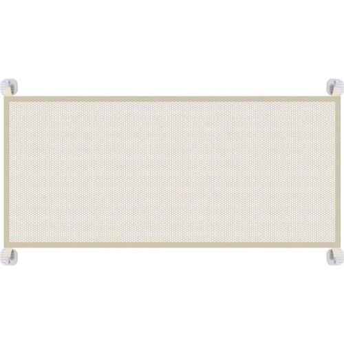 Best Pet Safety Guard Mesh Dog Gate,Portable Folding Baby Safety Gates Safety Fence for Hall Doorway Wide 43.3inch-Beige