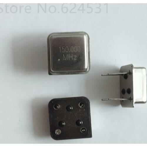 10pcs 150MHZ 150M 150.000MHZ In-line active crystal oscillator clock square half size DIP-4 OSC