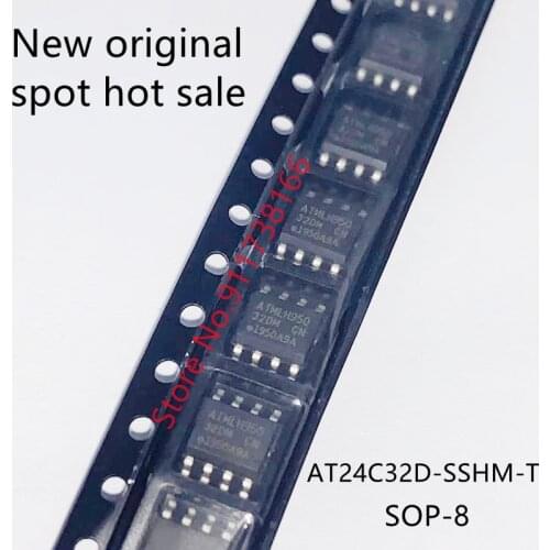 10PCS/LOT AT24C32 AT24C32D-SSHM-T 32DM 32DMB 32DMY SOP8 New original spot hot sale
