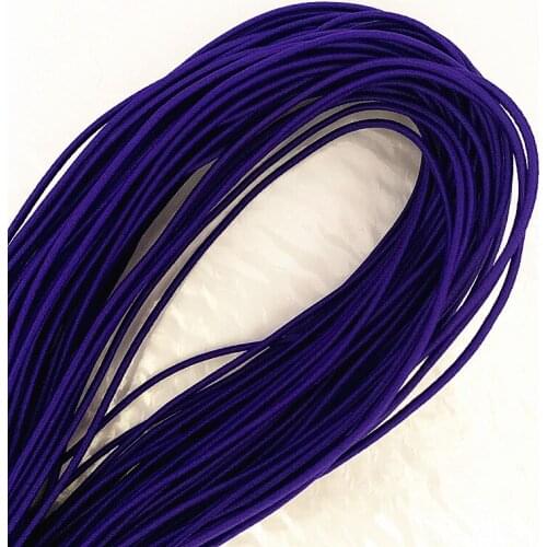 2mm purple high elasticity round elastic bandage round elastic rope rubber band elastic line DIY sewing accessories 5-20 meters