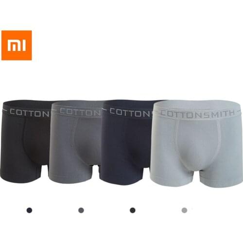 3pcs Xiaomi Mijia Graphene Antibacterial Nude All-in-one Seamless Underwear Mens Cotton Smith 4 Colors for You
