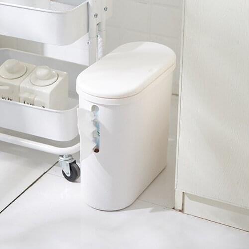3 In 1 Multifunction Trash Can Toilet Waste Bin Dustbin Household Cleaning Tools Bedroom Poubelle Bucket Basket with Lid AF50WC
