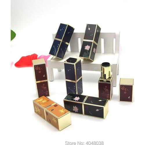 3D Square Empty Plastic Lip Balm Tube 9mm Cosmetic Lip Balm Bottle Professional Lip Makeup Tool Packaging Container 30pcs/Lot