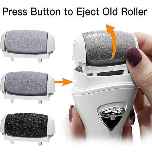 6 PCS electric callus remover roller head replacement kit 3 kinds of grinding head waterproof foot care tools easy cleaning