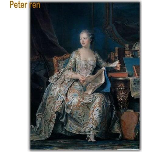 Diy diamond painting cross stitch Madame de Pompadour full square drill rhinestone 3D Diamond Mosaic crystal Diamond embroidery