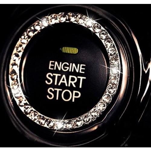 Car Engine Start Stop Ignition Key Ring Sticker For Nissan Qashqai For Ford Focus 2 3 For Mitsubishi ASX Renault Koleos Duster