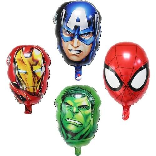 Hero Balloon Spiderman Hulk Aluminum Foil Balloons Kids Toy Birthday Party Decoration Supplies Childrens Gifts Air Toys