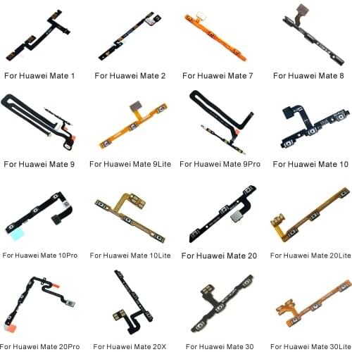 Power on/off & volume up/down buttons flex cable Replacement For Huawei Mate 1 2 7 8 9 9Pro 9Lite 10 20 30 Pro Lite X Max Parts