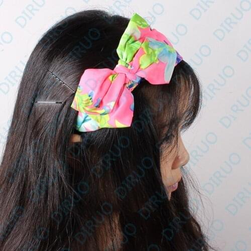 Korean Type Broadside flower Lady Girl Sweet Big Bowknot Hair Band Bow Hair Decoration Headband