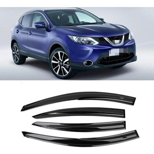 Window Visor Wind Rain Sun Smoke Guard Deflector Shade Raincoat Shelter For Nissan Qashqai 2015 2016 2017 2018 2019 2020 2021