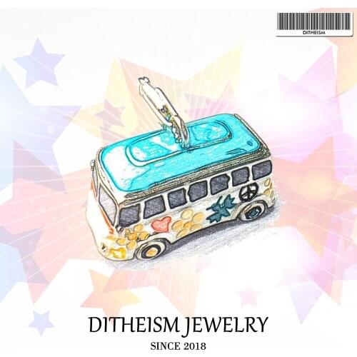 Peace Bus Charms Pendant,2018 Fashion Jewelry 925 Sterling Silver Classic Gift For Women Men Boy Girls Fit Bracelet Necklace Bag