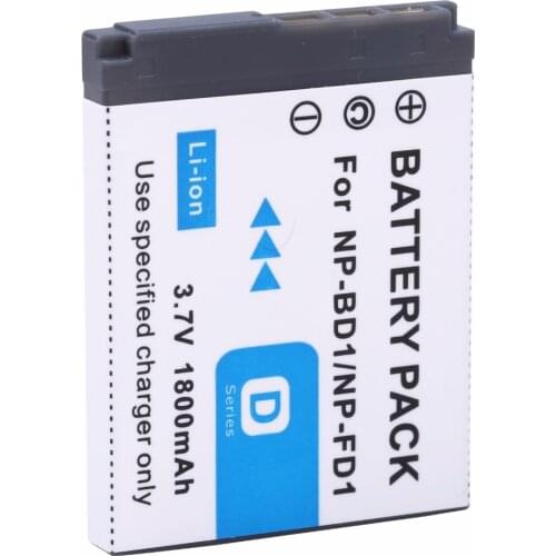 Wholesale 1pcs 1800mAh NP-BD1 NP BD1 NPBD1 NP-FD1 Li-ion Battery for Sony DSC-T2 T70 T77 T90 Camera for sony accessories