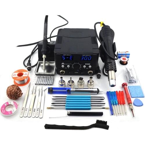 Double digital display 2 IN 1 800W Hot Air Gun 8588D ESD Soldering Station LED Digital Desoldering Station Upgrade from 8586