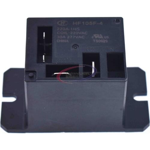 JQX-105F-4-220V-1HS Relay Air Condition Relay AC 220V 30A HF105F 4 Pin