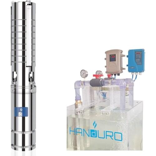 110v 1100w 5m3/h 101m solar panels submercible pump borehole solar pumping kit/high pressure solar water pump