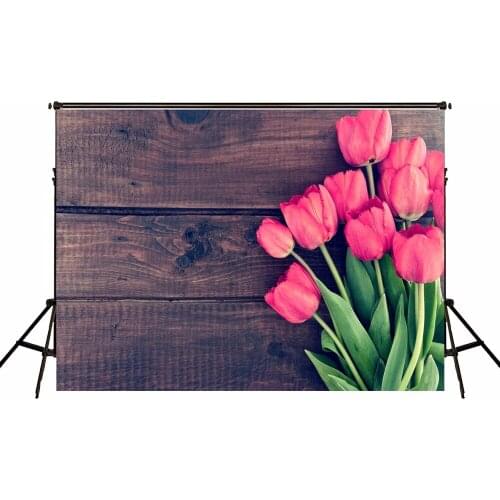 VinylBDS 300x300cm Valentines Day Dark Board Background Rose Bouquet Photography Backdrops Valentine Romantic Background