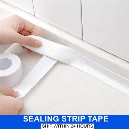 3.2m Bathroom Toilet Waterproof Mouldproof Tape Sink Bath Sealing Strip Tape Self adhesive Waterproof Self Adhesive Sticker Tape