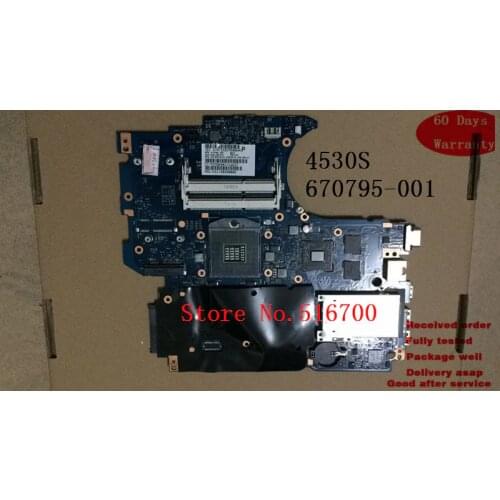 Replacement Laptop Motherboard For HP ProBook 4530S 4730S laptop motherboard 670795-001 TEST OK