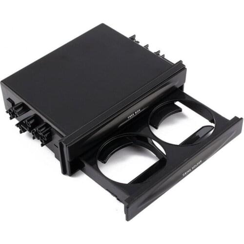 1 Pcs Auto Car Cup Holder Plastic Double Layer Radio Pocket Kit Drink Universal Cup Holder Storage Box Car Accessories Mounts