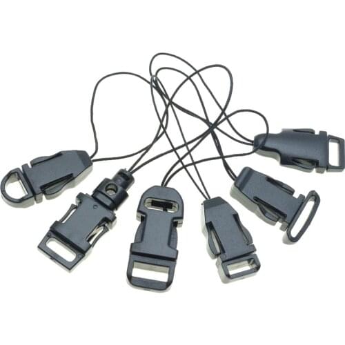 10pcs/pack Detachable Buckle For Lanyard Worker Tag ID Card Holder Lanyard Accessories