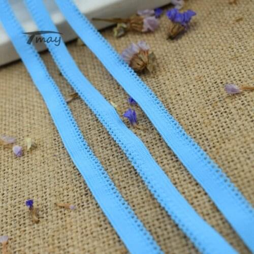 #1390 Sky Blue Pants Edge Elastic Bands rubber band For Underwear Clothes Stretch Lace Trim Elastic Ribbon Baby Waistbands