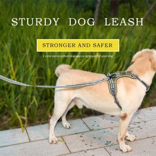 145cm Reflective Pet Dog Leash Hand Free Dogs Leashes Nylon Explosion-proof Okinawa Traction Rope Training Leads Dogs Supplies