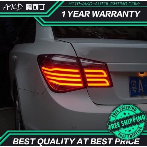 AKD tuning cars Tail lights For Chevrolet Cruze 2009-2014 Taillights LED DRL Running lights Fog lights angel eyes Rear parking