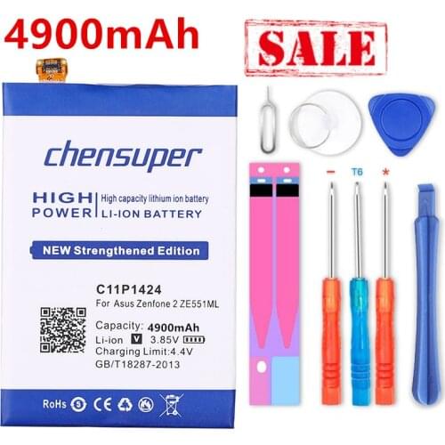 NEW 4900mAh Batteries C11P1424 Battery For Asus Zenfone 2 Battery ZE551ML ZE550ML 5.5inch Z00AD Z00ADB Z00A Z008D