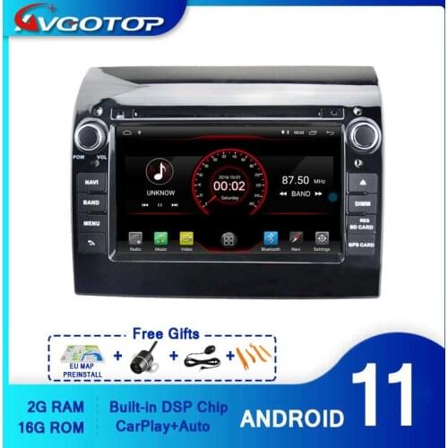 AVGOTOP Android 10 Car Radio Navigation Player for FIAT DUCATO MP3 MP4 Wifi Vehicle GPS Multimedia