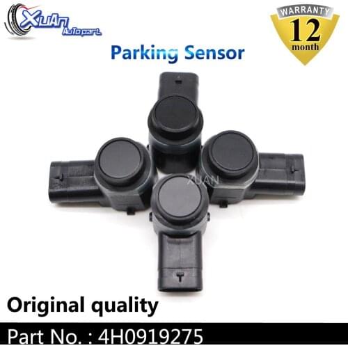 XUAN 4pcs Car PDC Parking Sensor 4H0919275 For Volkswagen Passat Golf Audi A4 S4 Q3 Seat Alhambra Altea Skoda Superb 3C0919275S