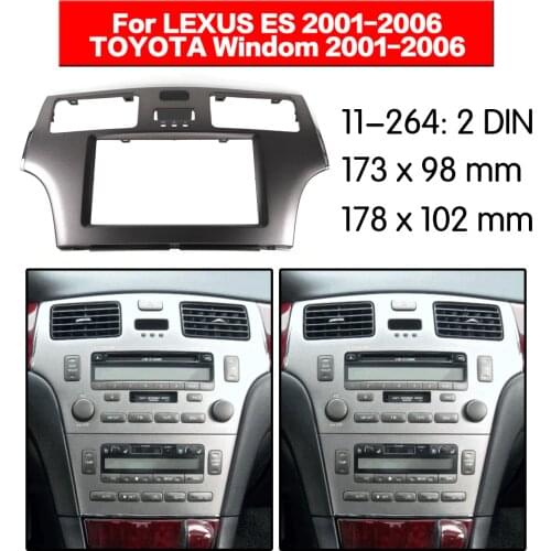 Car Radio frame Audio Fascia For Toyota Windom Lexus ES 300 2001+ Car Radio Fascia Panel Installation Adapter DVD player Frame