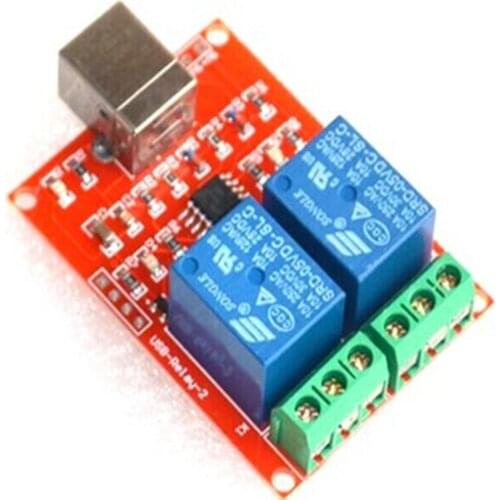 Free drive/usb /2 way 5V relay module/PC intelligent control/computer control switch