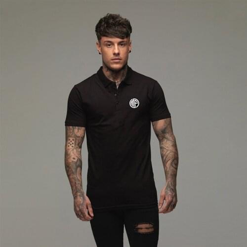 Brand Casual Fitness Fashion Polo Shirt Cotton Mens Shirts New Mens Short Sleeve Polo Shirts Clothing Trend Sport Polo Shirts
