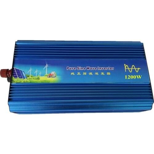 Free Shipping Pure sine wave inverter 1200W peak 2400W PV Solar Inverter, Car Inverter Converter