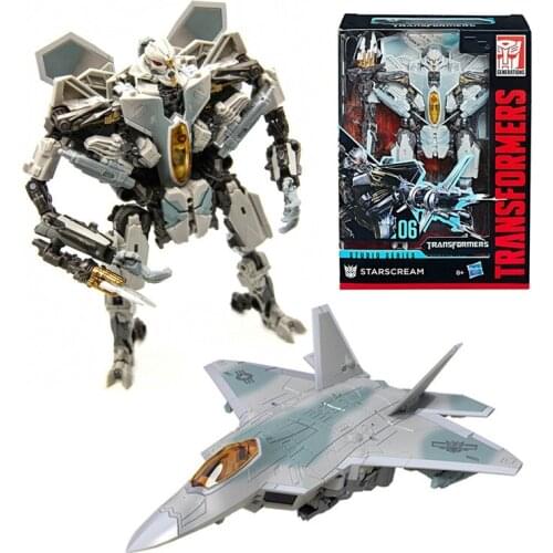 Original Hasbro Transformers Studio Series 06 Voyager Class Movie Starscream Seibertron Starscream Action Figures Model Toys