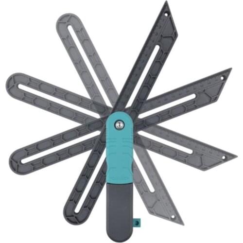 Angle Measure Tool Woodworking Ruler Angle Measure Carpentry Tool Adjustable Angle Rulers Gauges with Lock