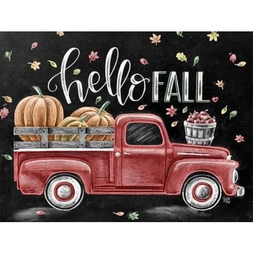 Round/square 5D embroidery pattern Blackboard newspaper Cars scenery full resin mosaic diy diamond painting 3d cross stitch kits