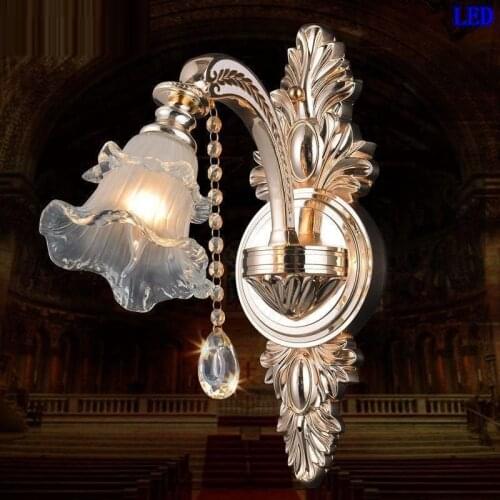 Parede Arandela Wandlampen Penteadeira For Home Aplique Luz Pared Wandlamp Crystal Applique Murale Luminaire Wall Bedroom Light
