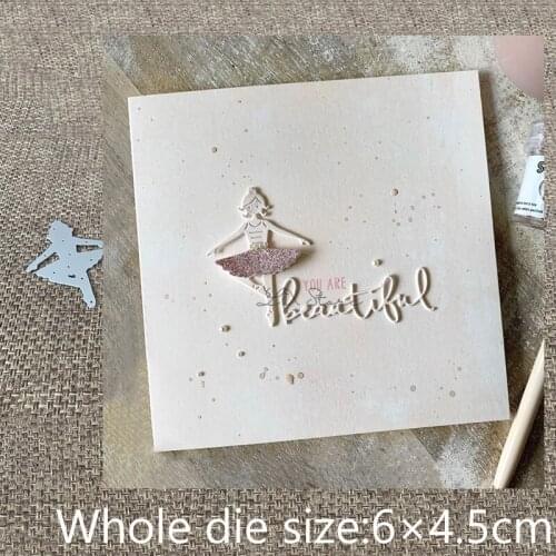 New Design Craft Metal Cutting Die die cuts lovely ballet girl decoration scrapbook Album Paper Card Craft Embossing die cuts