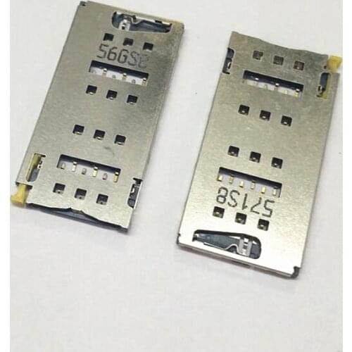 Wholesale 50PCS/Lot SIM Card Socket Reader Tray Holder Slot Adapters for Sony Xperia Z4 E6553 E6533 Replacement Spair Parts