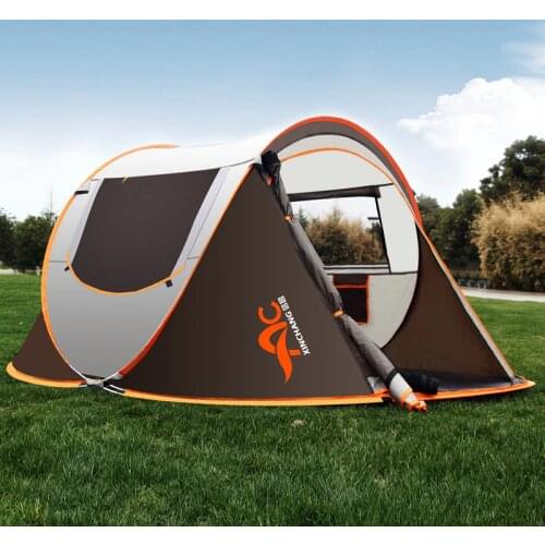 Double / 3-4 people automatic outdoor tent family camping outdoor waterproof self-driving tour beach picnic automatic tent